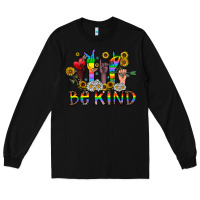 Black be kind Long Sleeve Tee - CowhideDigitalArt