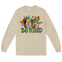 Mushroom be kind Long Sleeve Tee - CowhideDigitalArt