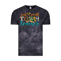 Cloud Black just a small town teacher Vintage Tee - texasbilliewilder