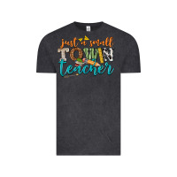Vintage Black just a small town teacher Vintage Tee - texasbilliewilder