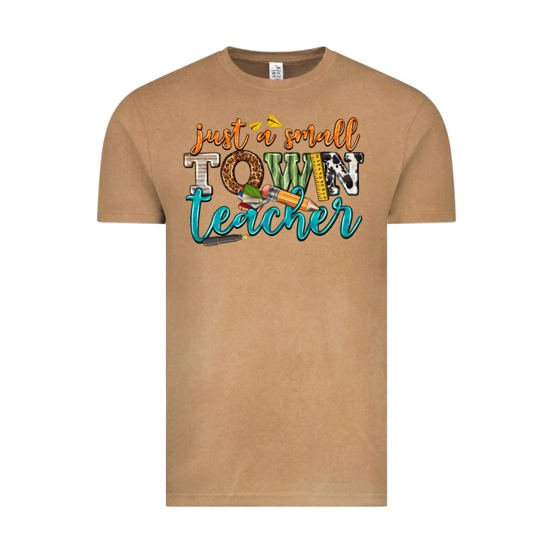 Just A Small Town Teacher Vintage Tee by texasbilliewilder | Teevron