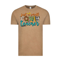 Vintage Coffee just a small town teacher Vintage Tee - texasbilliewilder