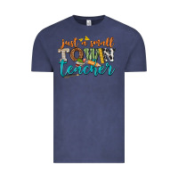 Vintage Denim just a small town teacher Vintage Tee - texasbilliewilder