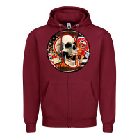 Burgundy firefighter coasters Zipper Hoodie - AdoDesignShop
