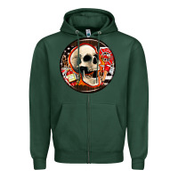 Sports Green firefighter coasters Zipper Hoodie - AdoDesignShop