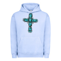 Pigment Grape Ice western Gemstone cross Urban Hoodie - Artiststas