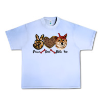 Grape Ice peace love shiba inu Urban Heavy Tee - RanaPortraitStore