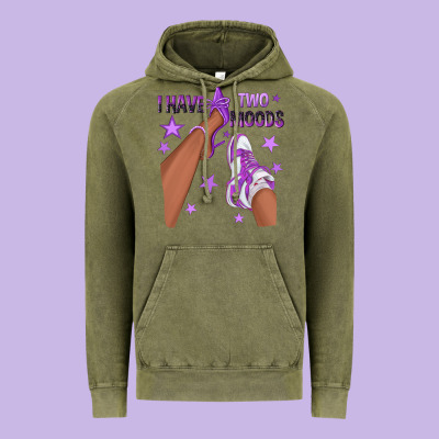 Purple I Have Two Moods Afro Girl Sneakers Vintage Hoodie Designed By Texasbilliewilder