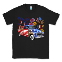 Black western truck fourth of july america Classic Tee - FaDigitalArtStudio
