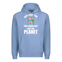 Colony Blue Destroy the patriarchy not the planet Premium Hoodie - Bettercallsaul