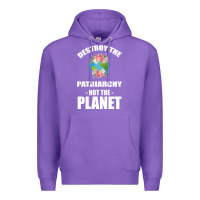 Purple Destroy the patriarchy not the planet Premium Hoodie - Bettercallsaul