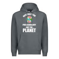 Rock Destroy the patriarchy not the planet Premium Hoodie - Bettercallsaul