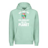 Seafoam Destroy the patriarchy not the planet Premium Hoodie - Bettercallsaul