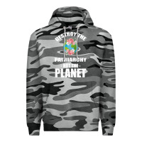 Slate Camo Destroy the patriarchy not the planet Premium Hoodie - Bettercallsaul