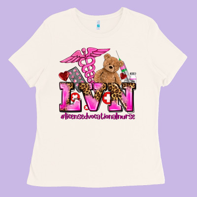 Valentines Day Lvn Licensed Vocational Nurse Ladies Tee Designed By Adodesignshop
