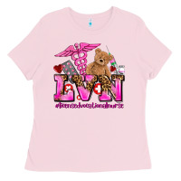 Bubblegum Pink valentines day lvn licensed vocational nurse Ladies Tee - AdoDesignShop