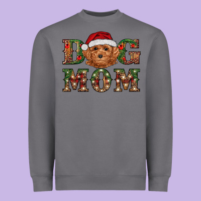 Heavyweight Sweatshirt Christmas Toy Poodle Dog Mom