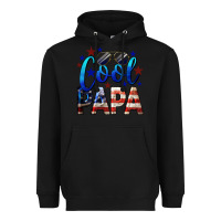 Black Cool Papa American Heavyweight Hoodie - LillyAllenDesigns