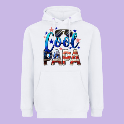 Cool Papa American Heavyweight Hoodie Designed By Lillyallendesigns