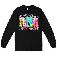 Black happy easter tooth Long Sleeve Tee - RacoonDesign