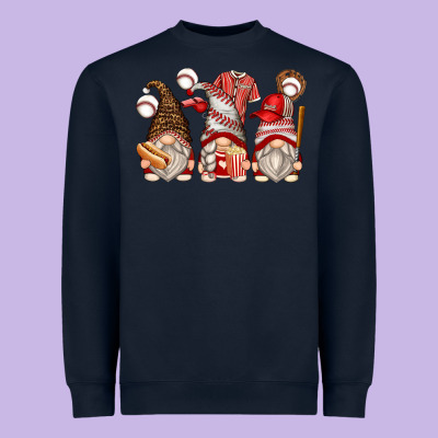 Baseball Gnomes Heavyweight Sweatshirt Designed By Zillion Design Studio