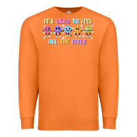 Carrot it's okay to feel all the feels Premium Sweatshirt - MaliasSmallBusiness