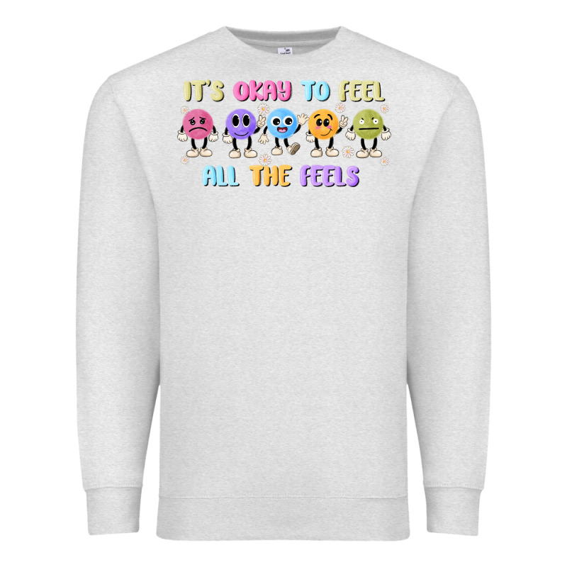 It's Okay To Feel All The Feels Premium Sweatshirt by MaliasSmallBusiness | Teevron