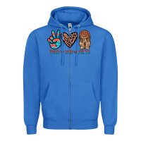 True Royal peace love easter Zipper Hoodie - JahusDesignShop