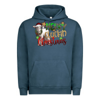Pigment Midnight Navy merry cluckin christmas Urban Hoodie - SublimationCraftShop