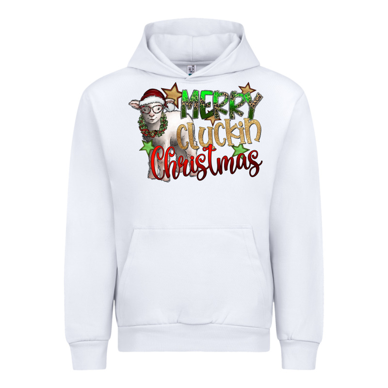 Merry Cluckin Christmas Urban Hoodie by SublimationCraftShop | Teevron