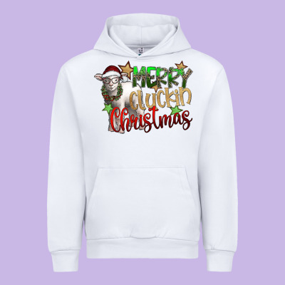 Merry Cluckin Christmas Urban Hoodie Designed By Sublimationcraftshop