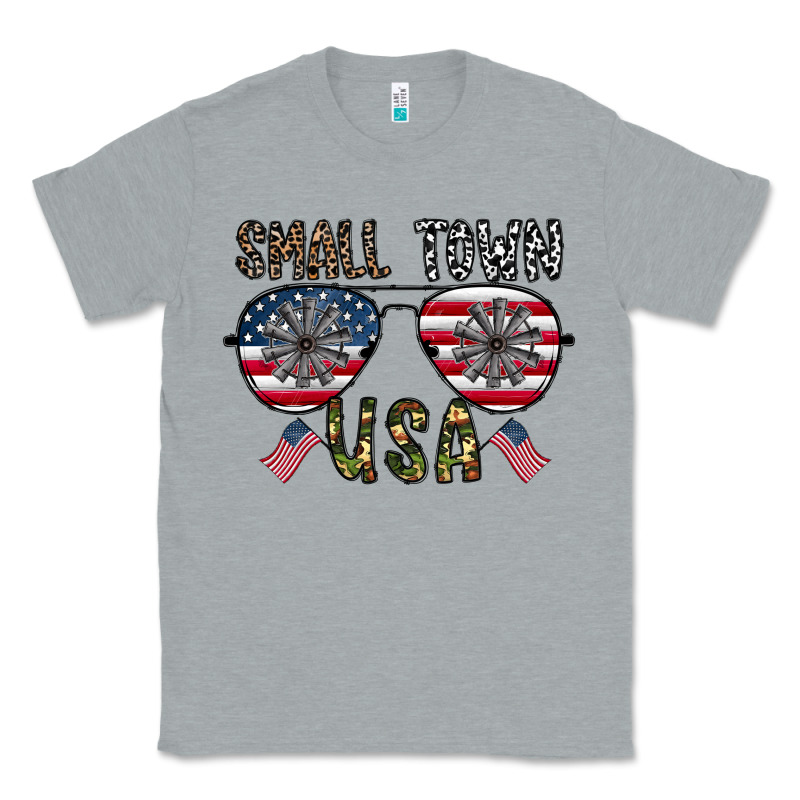 Small Town Usa Classic Tee by CowhideDigitalArt | Teevron