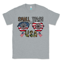 Heather Grey small town usa Classic Tee - CowhideDigitalArt