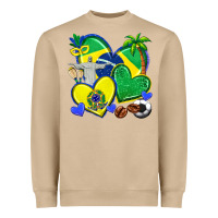 Mushroom brazil hearts Heavyweight Sweatshirt - texasbilliewilder