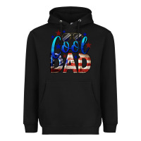 Black Cool American Dad Heavyweight Hoodie - LillyAllenDesigns