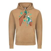 Vintage Camel Teal Afro Girl Sneakers and Heels Vintage Hoodie - texasbilliewilder