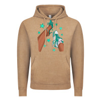 Vintage Coffee Teal Afro Girl Sneakers and Heels Vintage Hoodie - texasbilliewilder