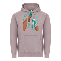 Vintage Zinc Teal Afro Girl Sneakers and Heels Vintage Hoodie - texasbilliewilder
