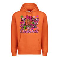 Carrot pink christmas joy black woman Premium Hoodie - MaliasSmallBusiness