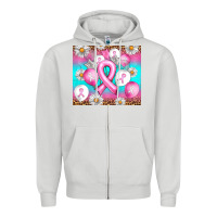 Dove Grey Breast cancer balloon Zipper Hoodie - Artiststas