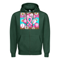 Sports Green Breast cancer balloon Zipper Hoodie - Artiststas