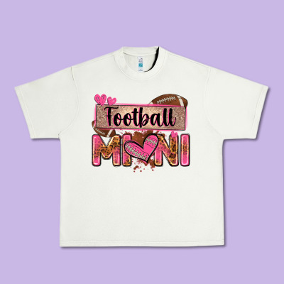 Football Mini With Leopard Urban Heavy Tee Designed By Zillion Design Studio
