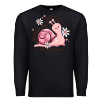 Black snail progress is stil progress Premium Sweatshirt - MaliasSmallBusiness