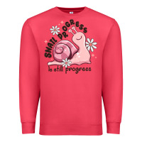 Cardinal snail progress is stil progress Premium Sweatshirt - MaliasSmallBusiness