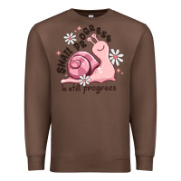 Chestnut snail progress is stil progress Premium Sweatshirt - MaliasSmallBusiness