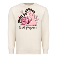 Sandshell snail progress is stil progress Premium Sweatshirt - MaliasSmallBusiness