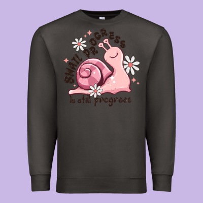 Snail Progress Is Stil Progress Premium Sweatshirt Designed By Maliassmallbusiness