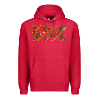 Cardinal leopar and cowhide with mistletoe Premium Hoodie - AdoDesignShop