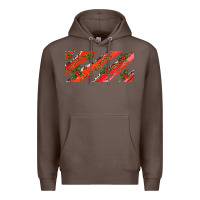 Coffee leopar and cowhide with mistletoe Premium Hoodie - AdoDesignShop
