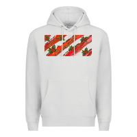 Dove Grey leopar and cowhide with mistletoe Premium Hoodie - AdoDesignShop